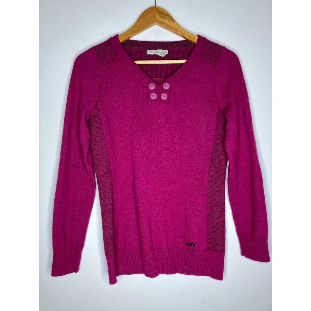 Smartwool Women's Medium Pink Fuchsia Button Sweater